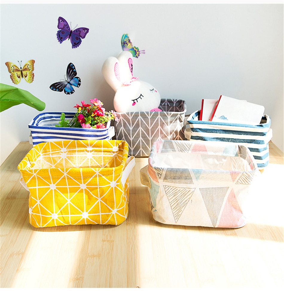 Foldable Desktop Storage Basket