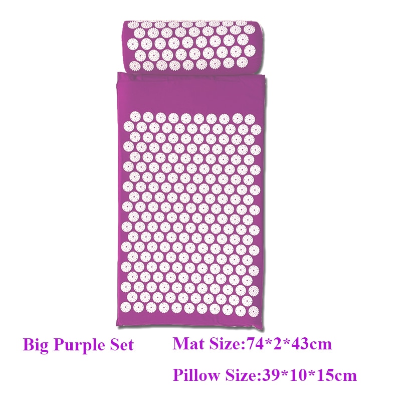 Massage Acupressure Mat and Pillow Set