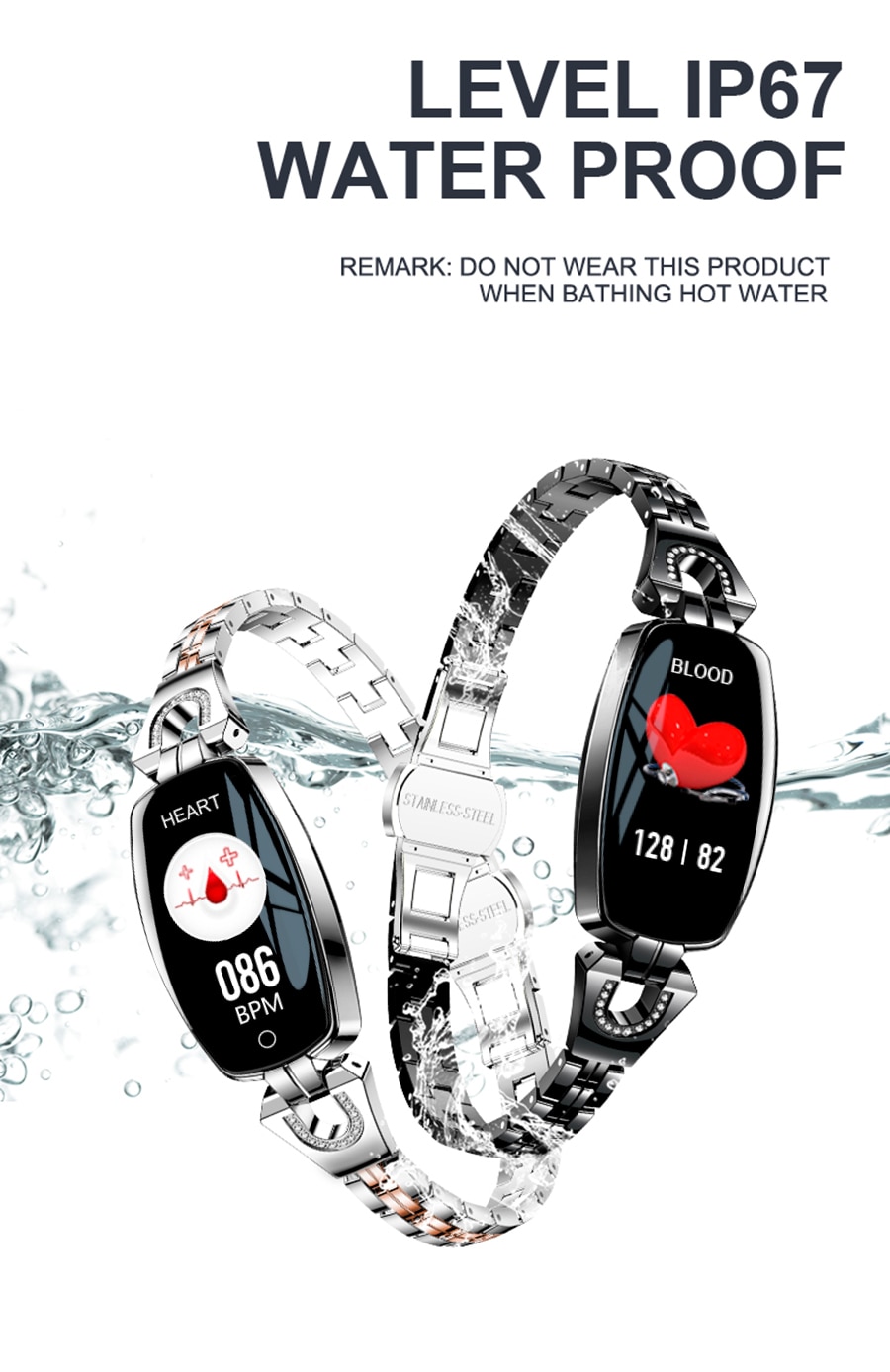 Crystal Strap OLED Smart Watch