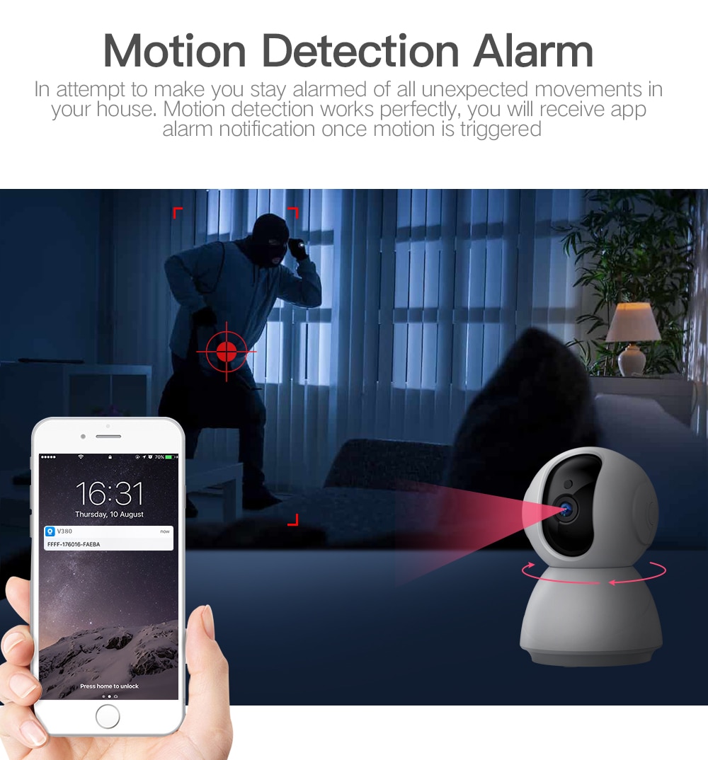 Wireless Security Camera with Night Vision